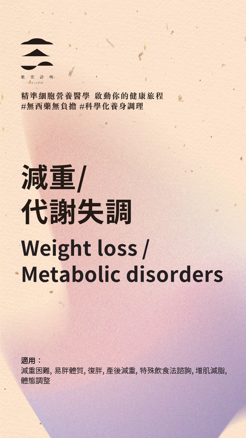 減重/代謝失調 Weight loss/Metabolic disorders - 主題